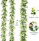 6FT Eucalyptus Garland with Flowers, 2 Pack Artificial Greenery Garland Hanging Faux Eucalyptus Garland Suitable